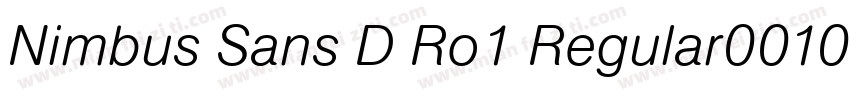Nimbus Sans D Ro1 Regular001005字体转换